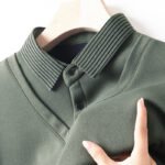 Polo a due pezzi stile t-shirt da uomo a maniche lunghe da papà t-shirt primavera e autunno a lappone sottile alla moda - immagine 11