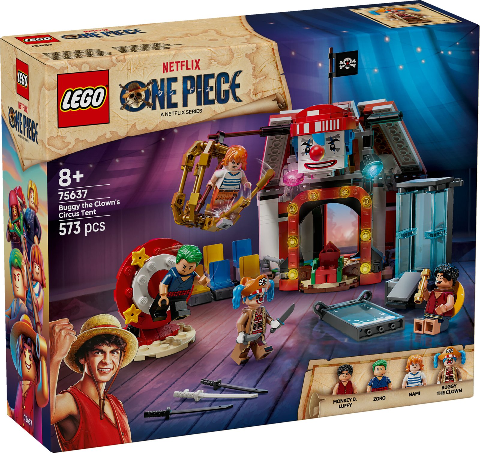 5702017818009_0_0_0_0_0 LEGO One Piece (75637). La tenda del circo di Bagy il clown - immagine 1